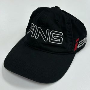 Ping Golf I20 StrapBack Dad Hat Black Par Green Course